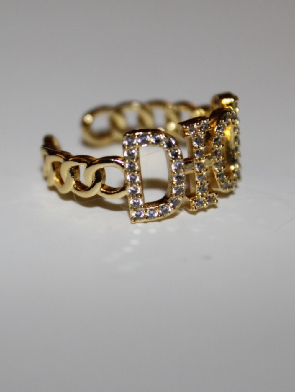 Aura Monogram Ring - Golden Aura - Picture 6 of 7